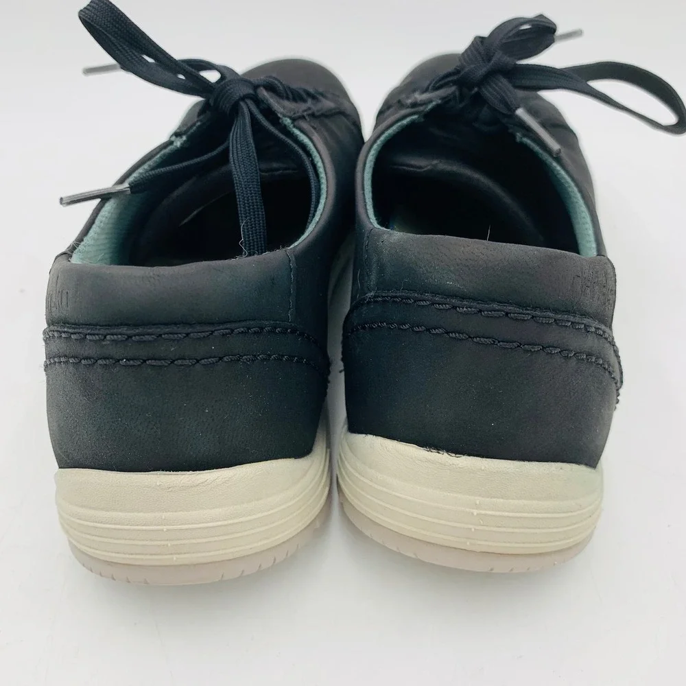 Dansko Leela Black Nubuck Leather Lace Up Sneakers Women 10 EU 41‎ Comfort Shoes